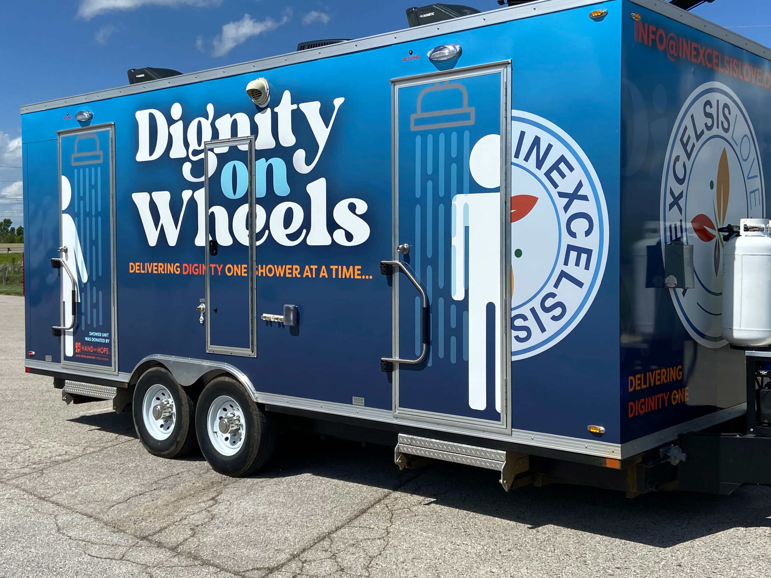 Dignity on Wheels-trailer new look.
