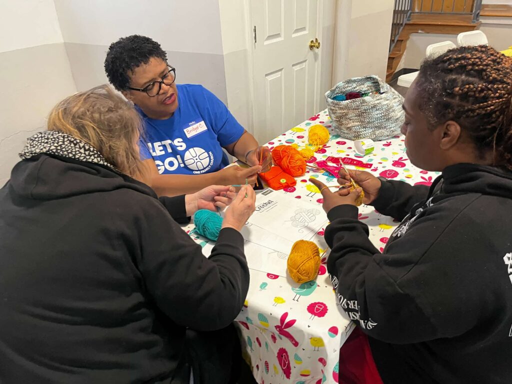 ComFe Crochet lessons with Mrs. Bridget every 3rd Saturday morning.